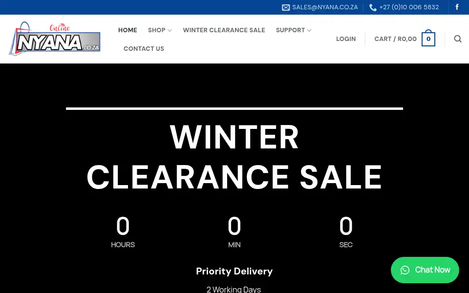 Screenshot of nyana.co.za