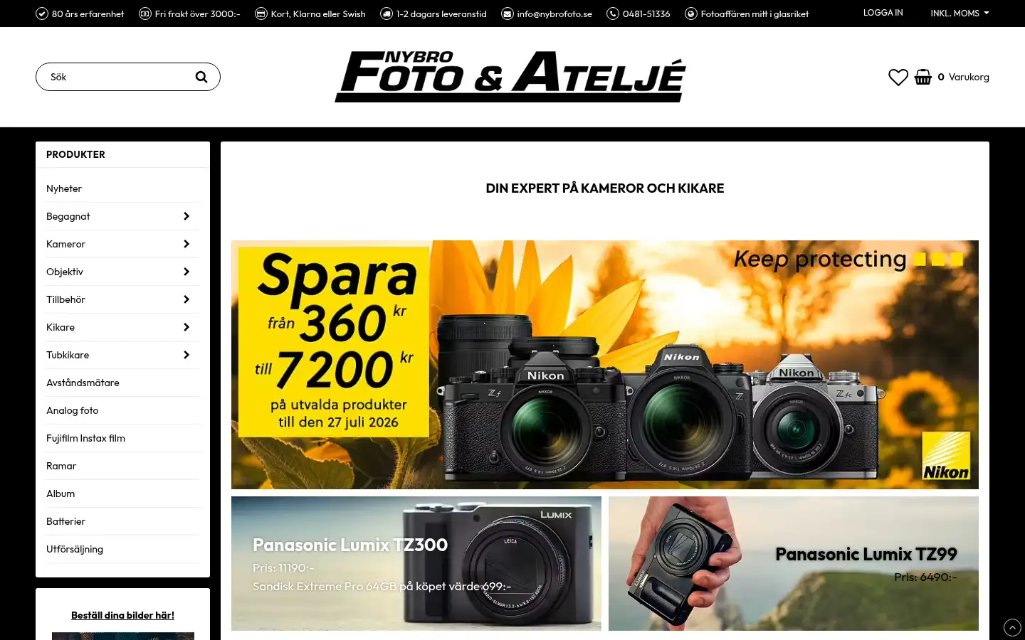 Screenshot of nybrofoto.se