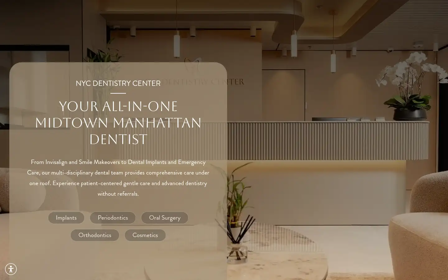 Screenshot of nycdentistrycenter.com