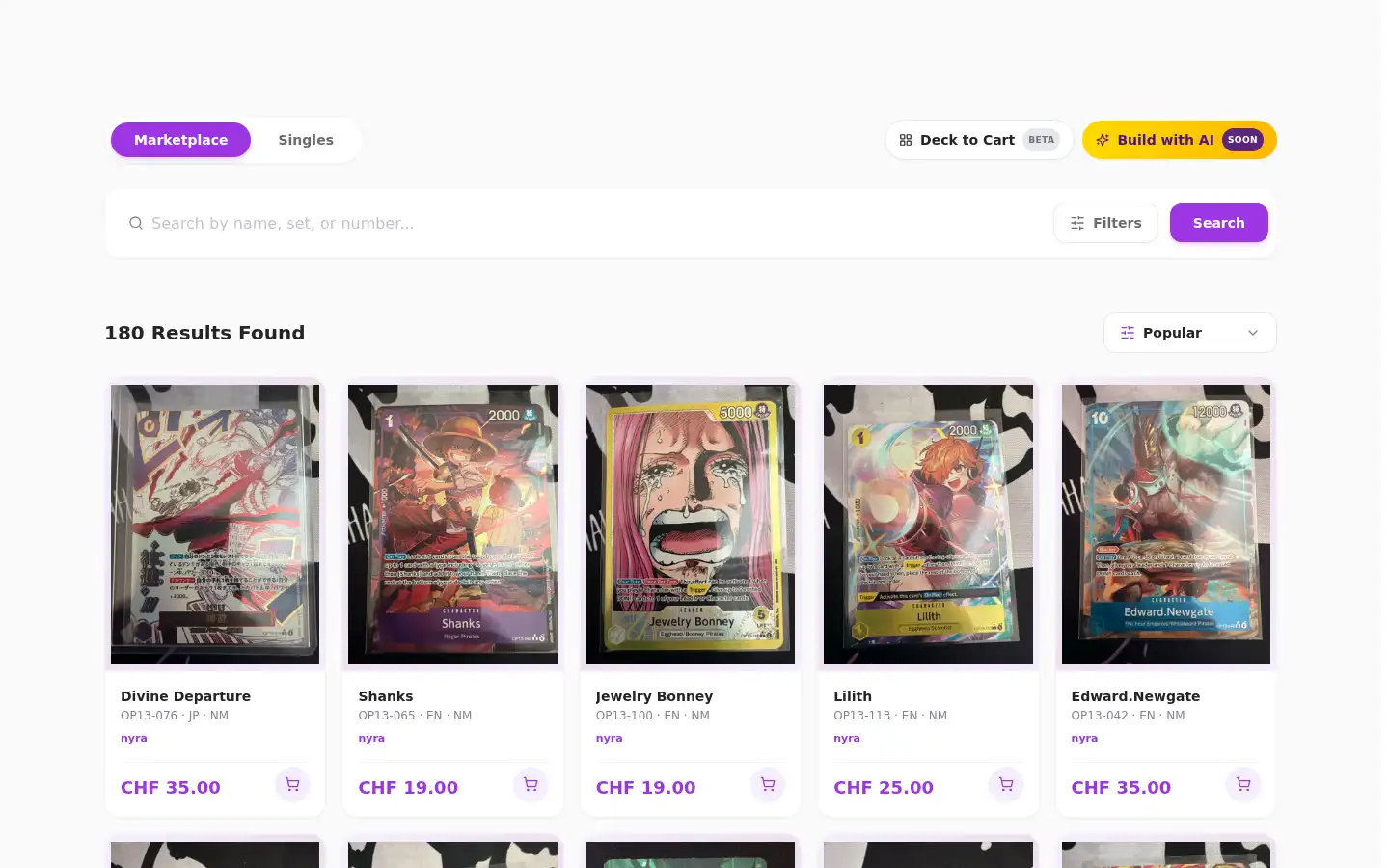 Screenshot of nyra.gg