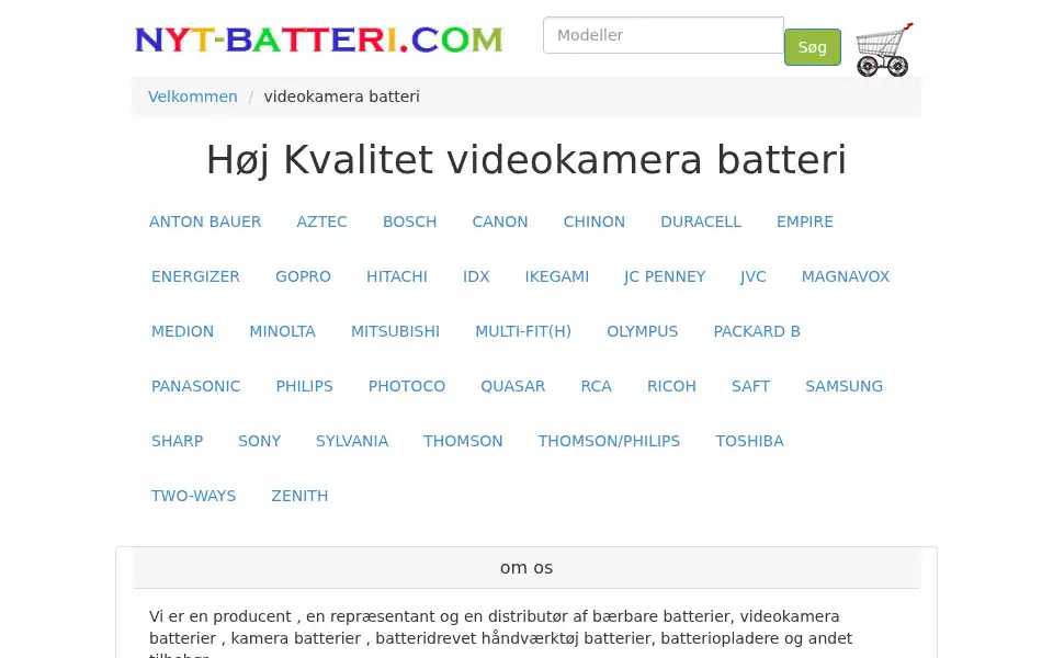 Screenshot of nyt-batteri.com