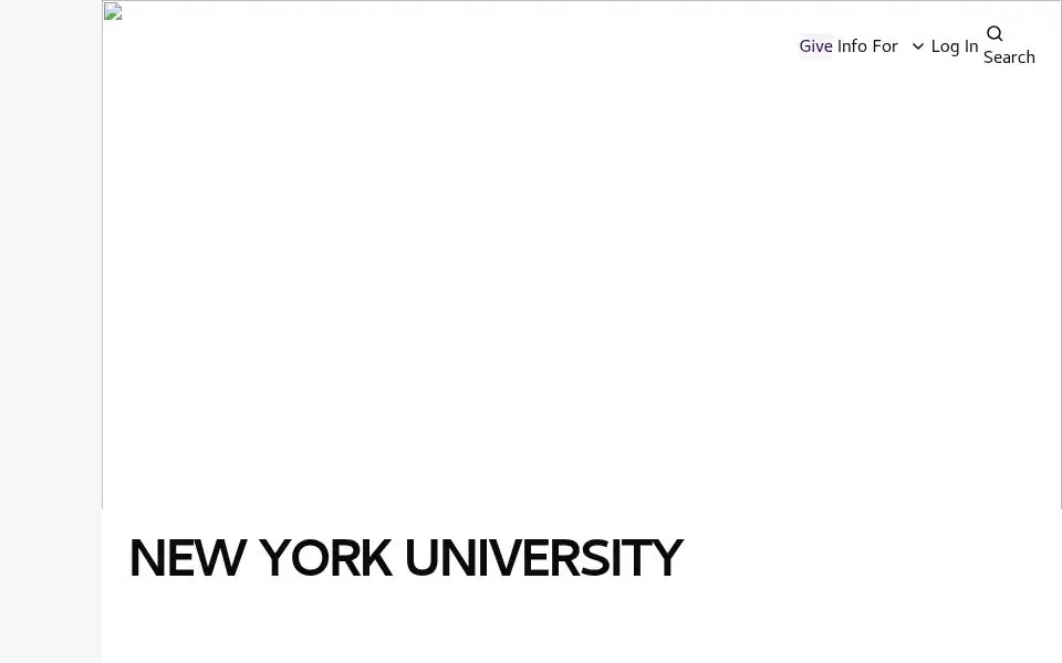 Screenshot of nyu.edu