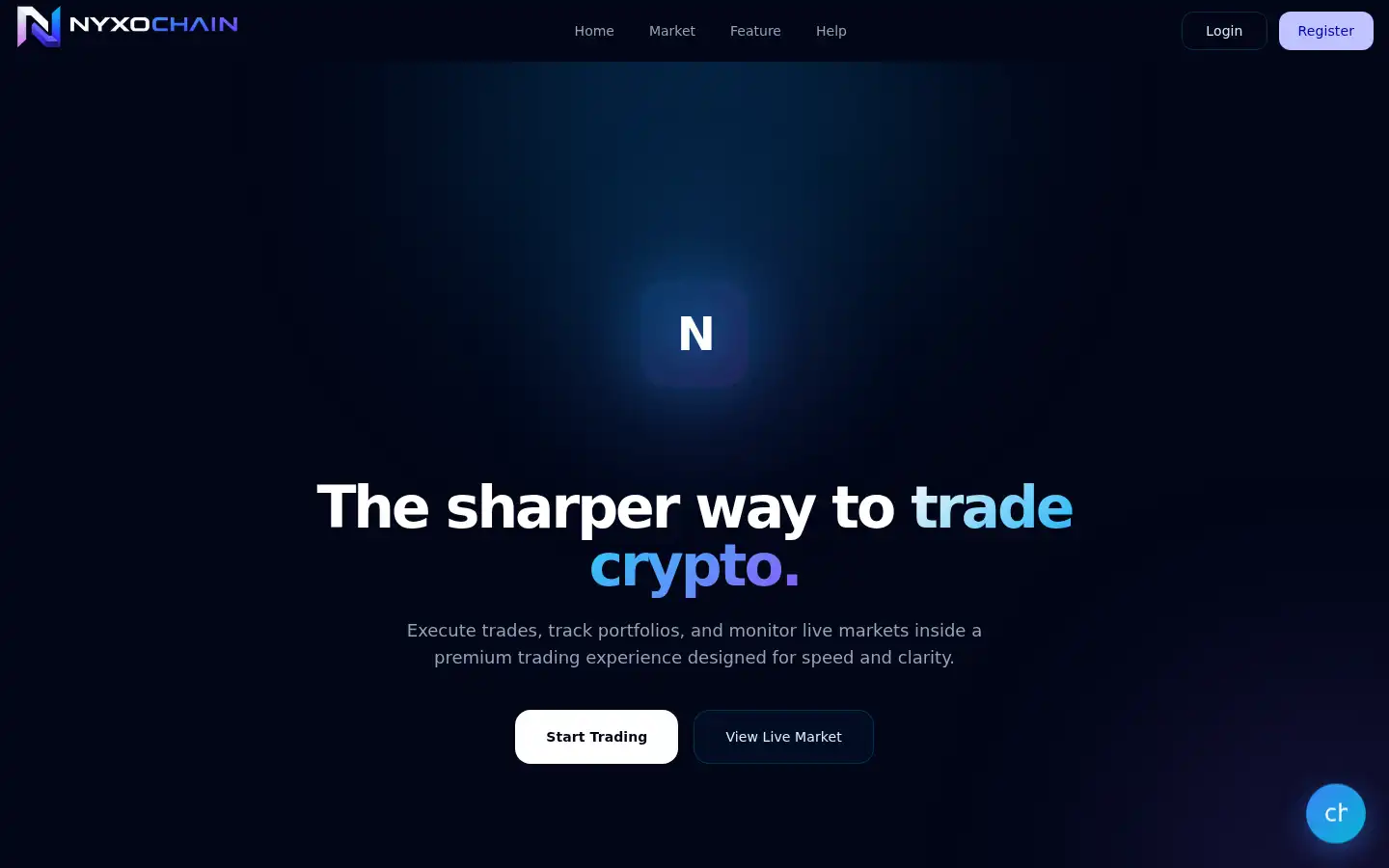 Screenshot of nyxochain.com