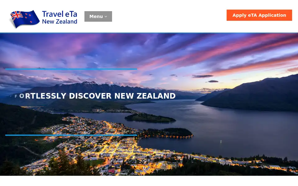 Screenshot of nz-eta.org