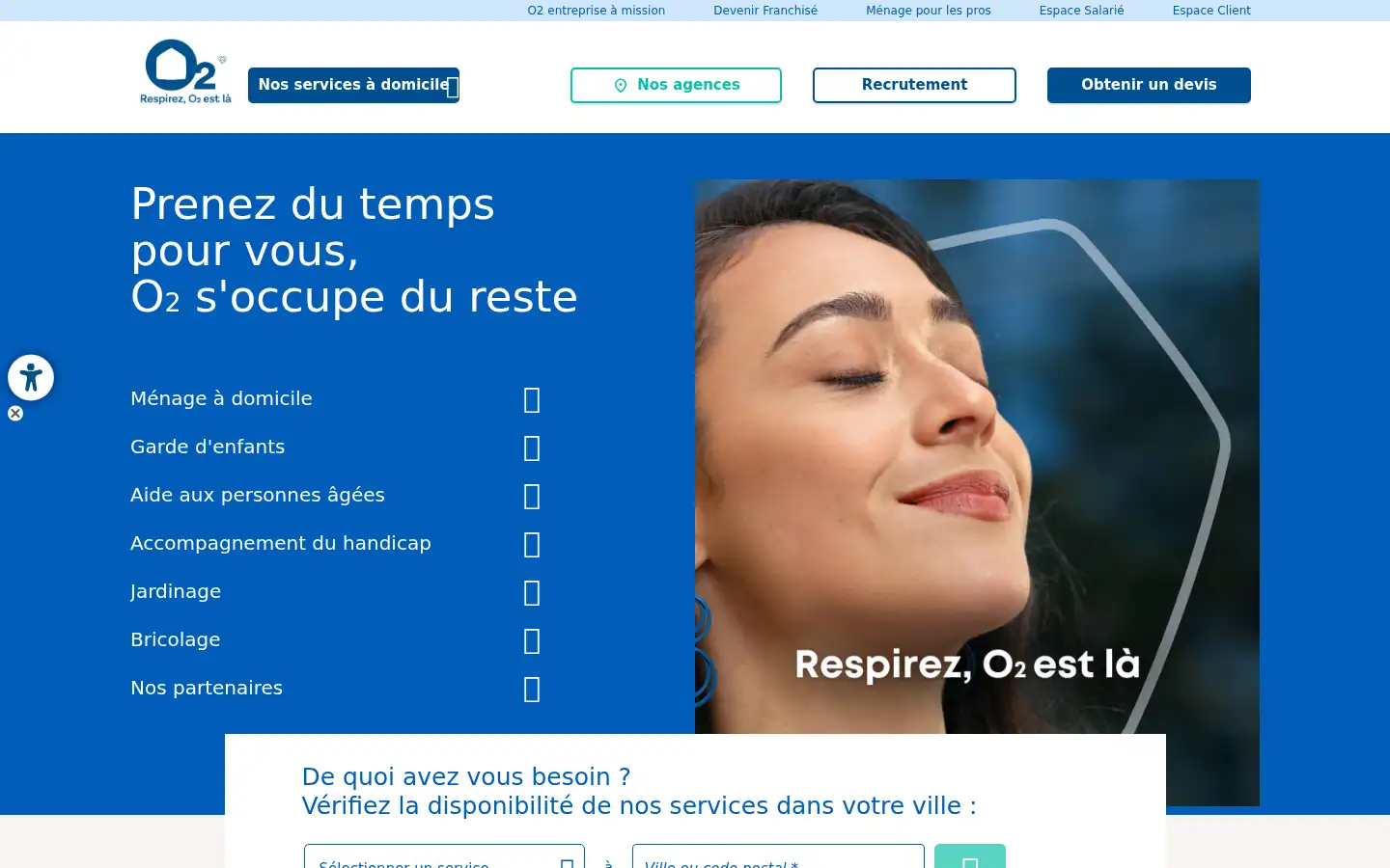 Screenshot of o2.fr