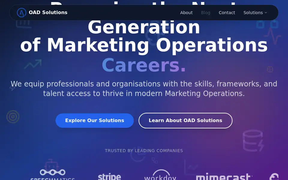 Screenshot of oadsolutions.com
