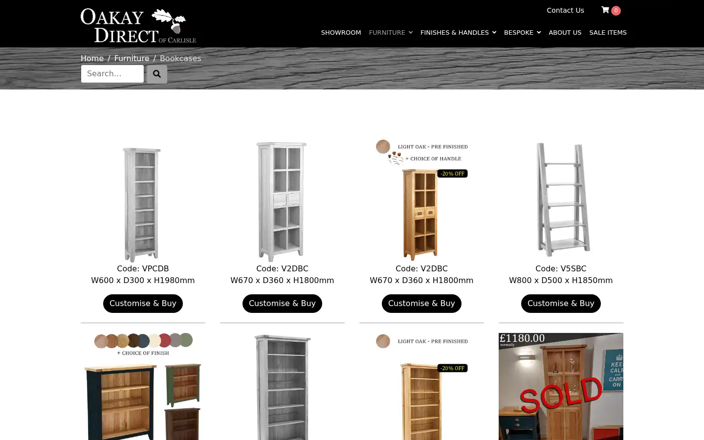 Screenshot of oakaydirect.co.uk