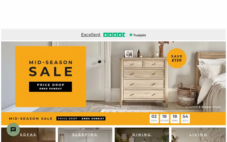 Screenshot of oakfurnitureland.com