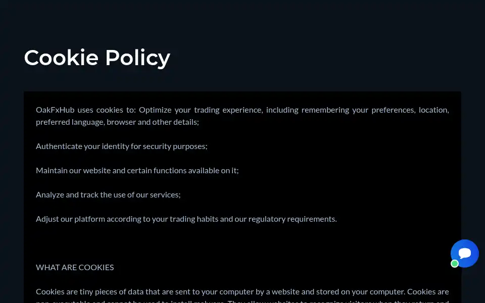 Screenshot of oakfxhub.com