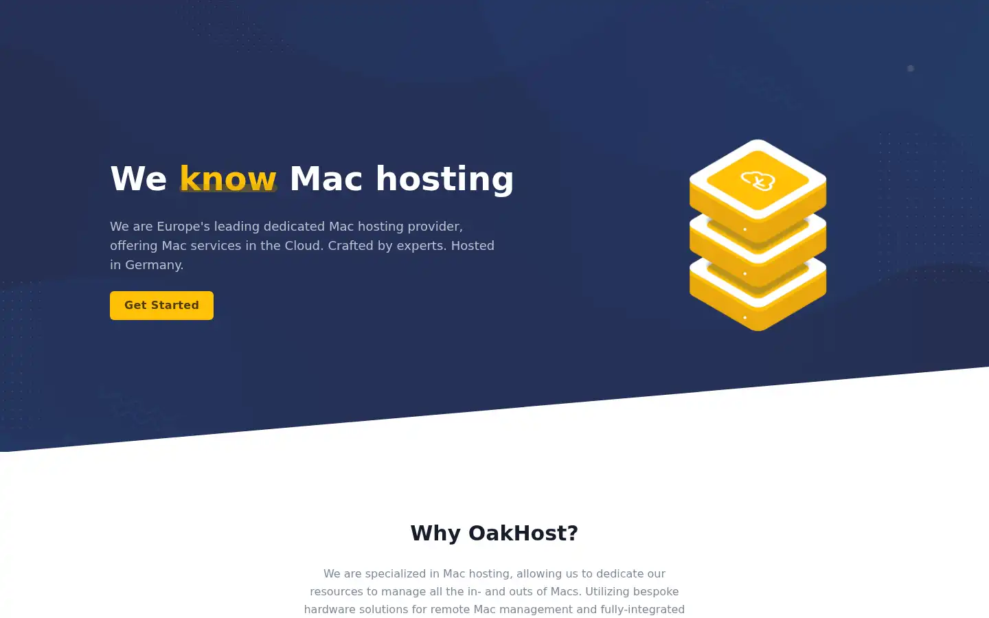Screenshot of oakhost.net