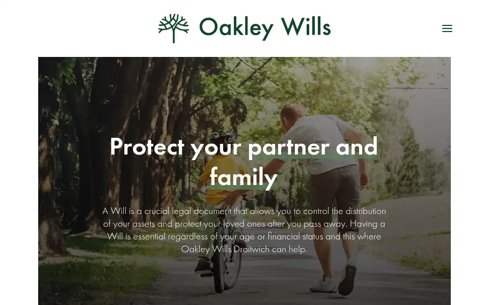 Screenshot of oakleywills.co.uk