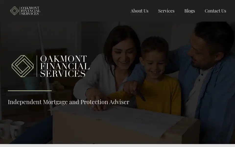Screenshot of oakmontfinancialservices.co.uk