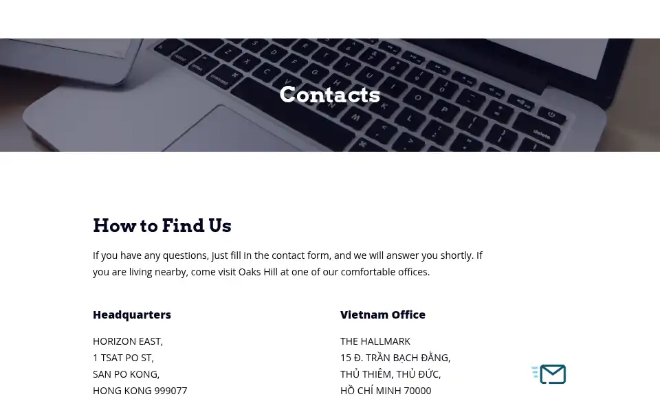 Screenshot of oakshill.com