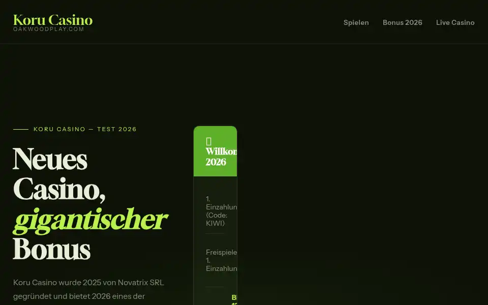Screenshot of oakwoodplay.com