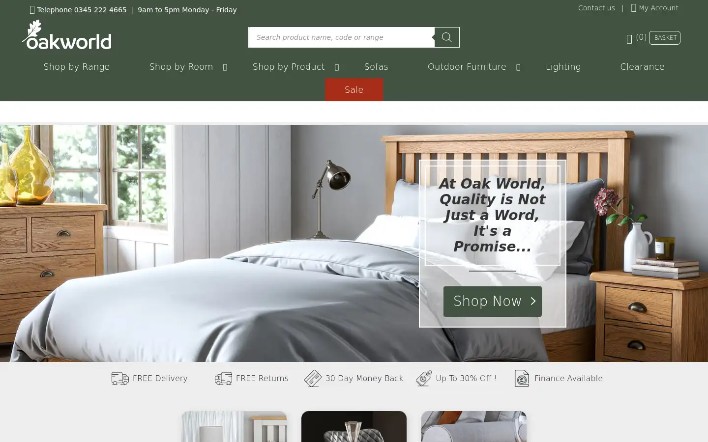 Screenshot of oakworld.co.uk