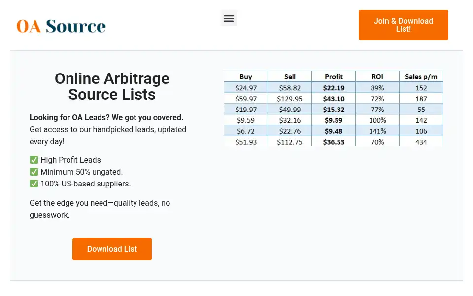 Screenshot of oasource.com