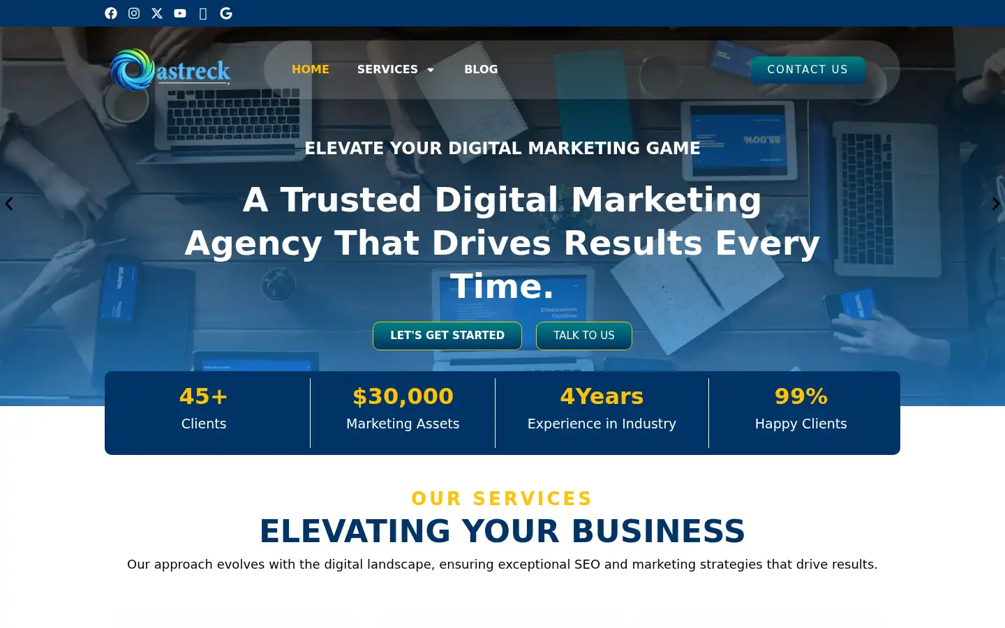 Screenshot of oastreck.com