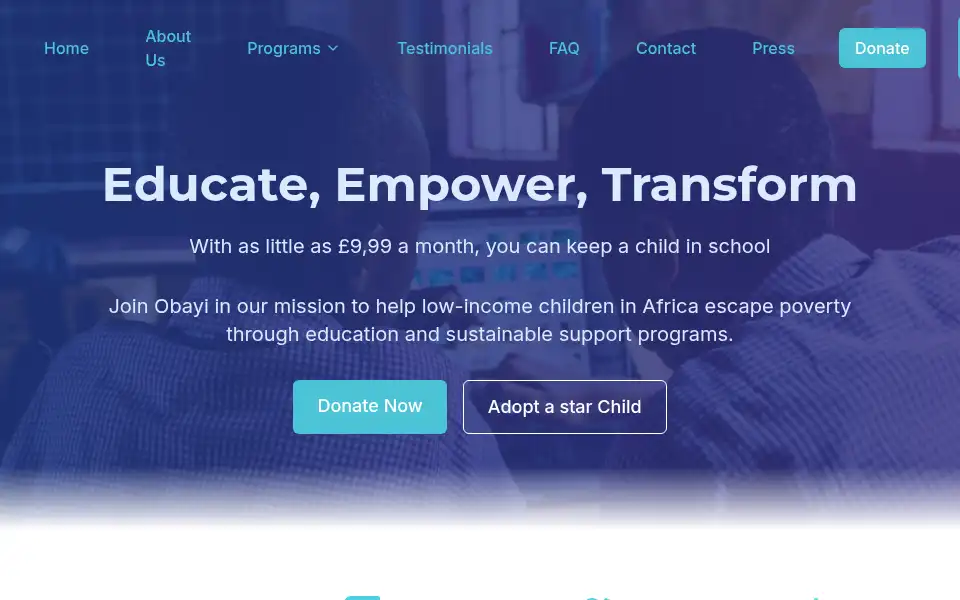 Screenshot of obayi.co