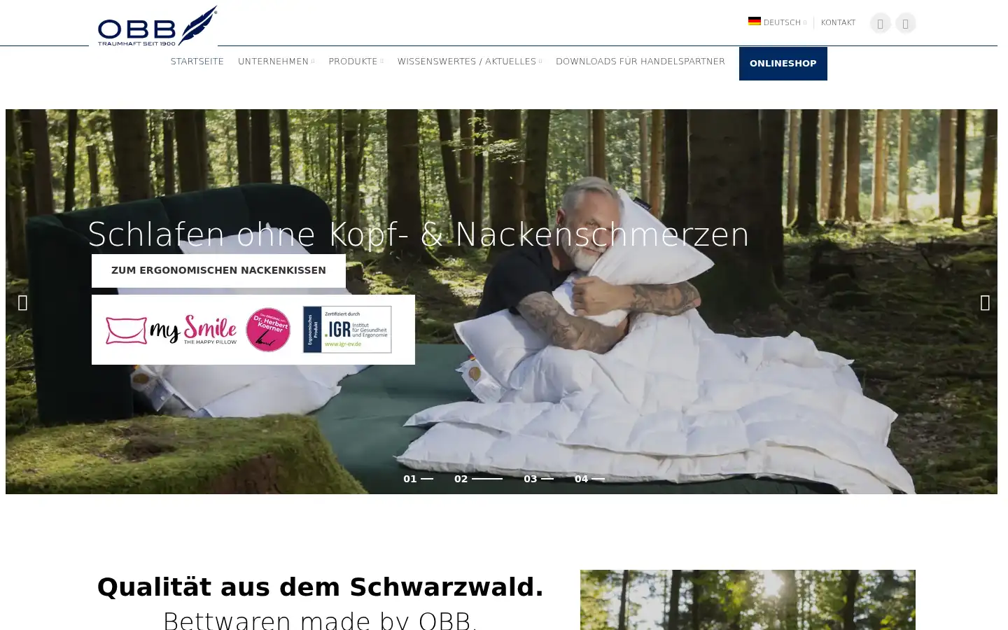 Screenshot of obb.de