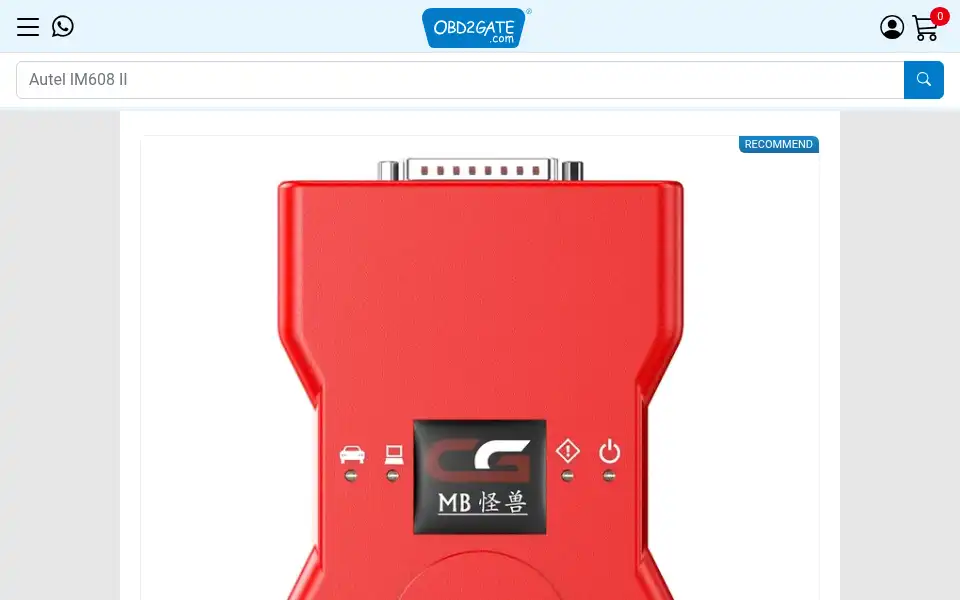 Screenshot of obd2gate.com