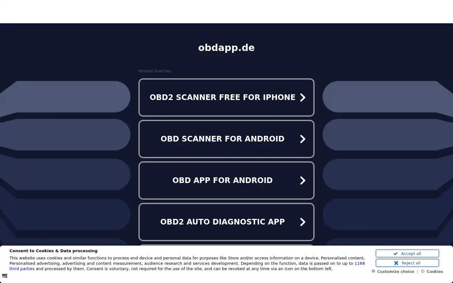 Screenshot of obdapp.de
