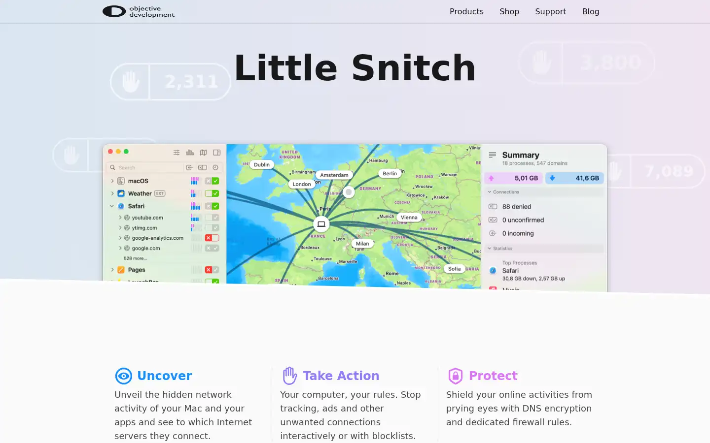 Screenshot of obdev.at