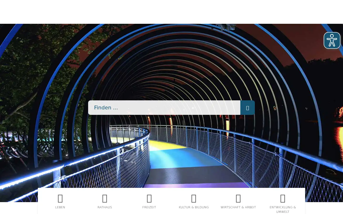 Screenshot of oberhausen.de