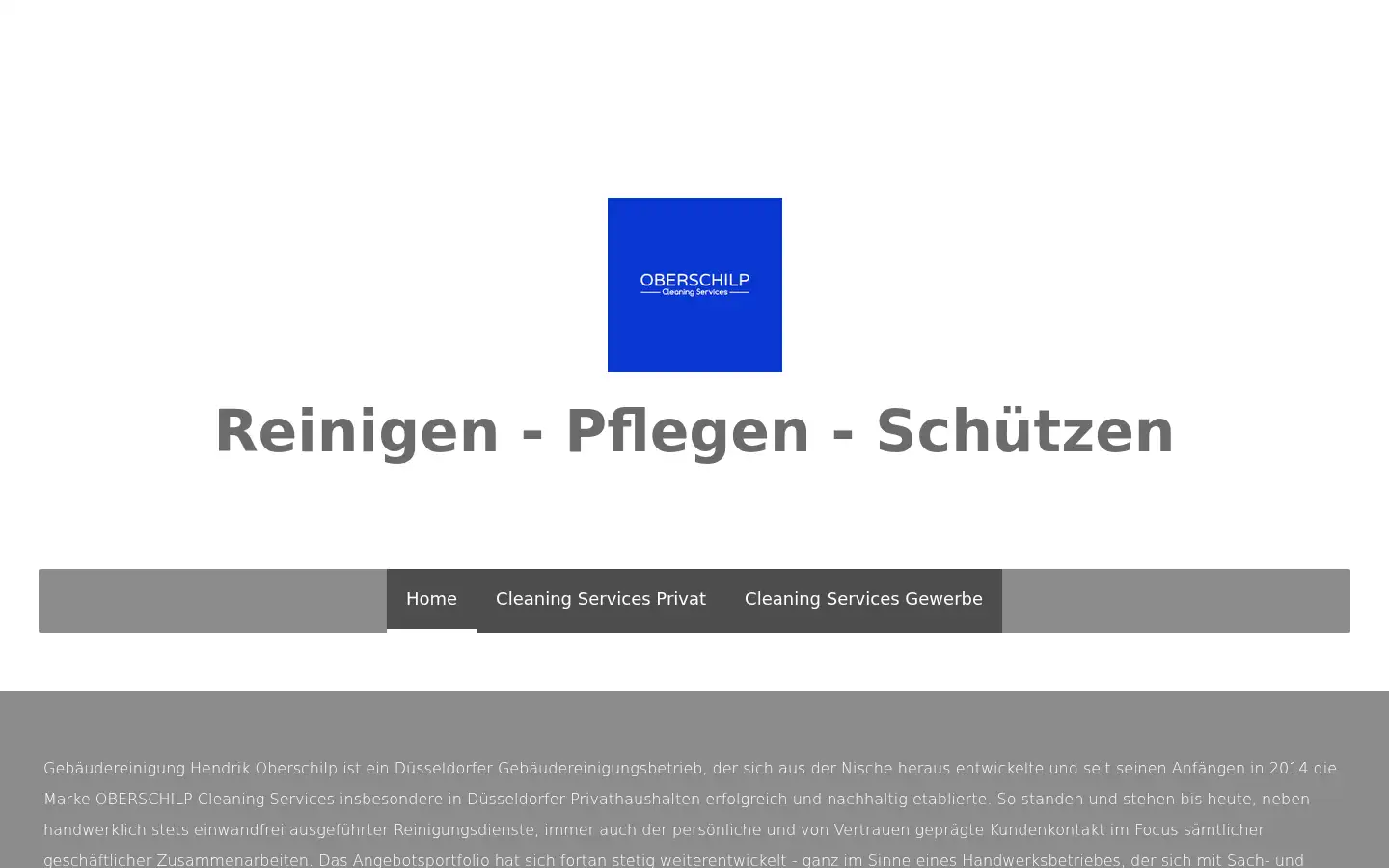 Screenshot of oberschilp-cleaning.de
