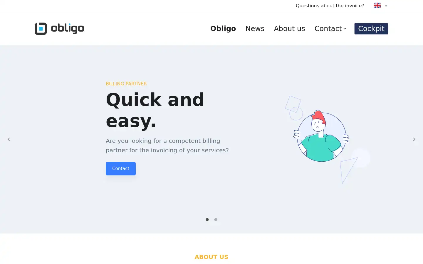 Screenshot of obligoag.ch