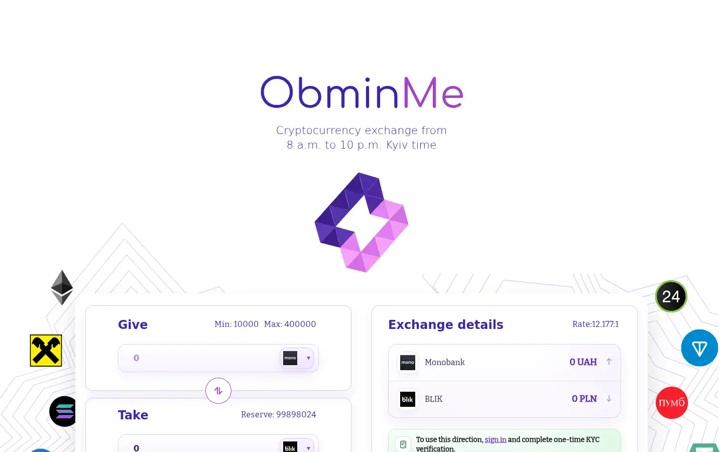 Screenshot of obmin.me
