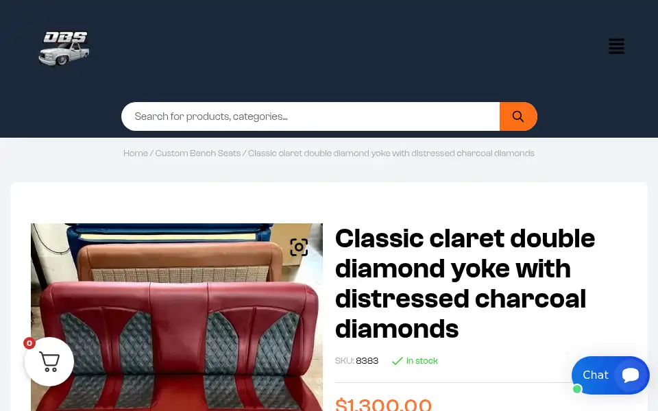 Screenshot of obschevytruckparts.com