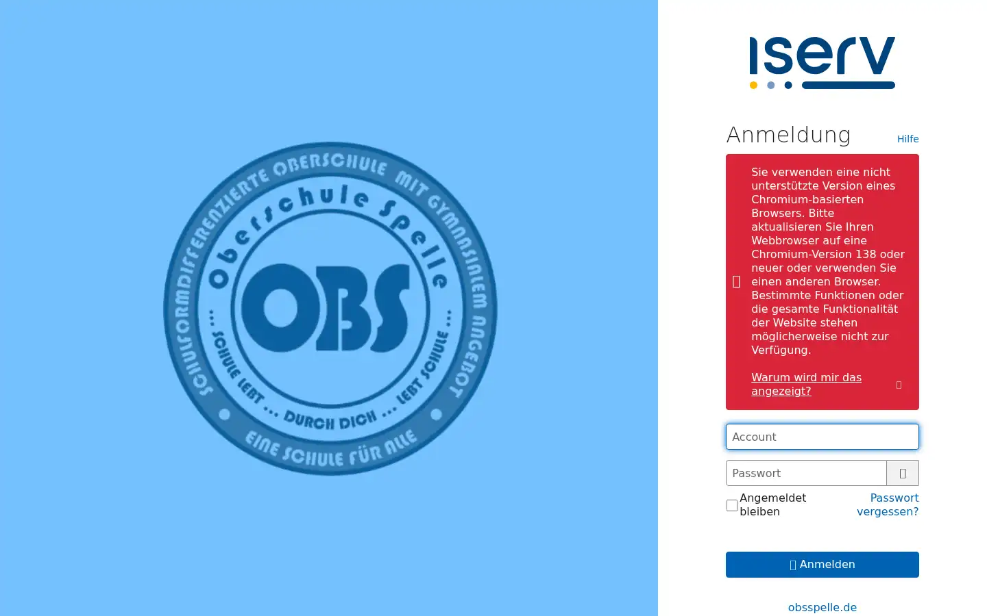 Screenshot of obsspelle.de