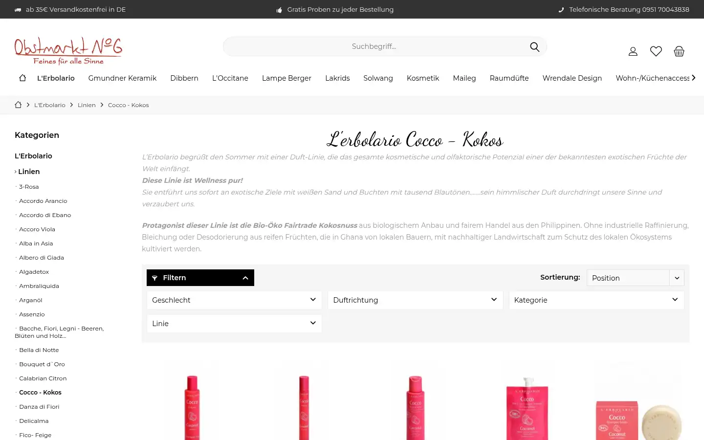 Screenshot of obstmarktno6.de
