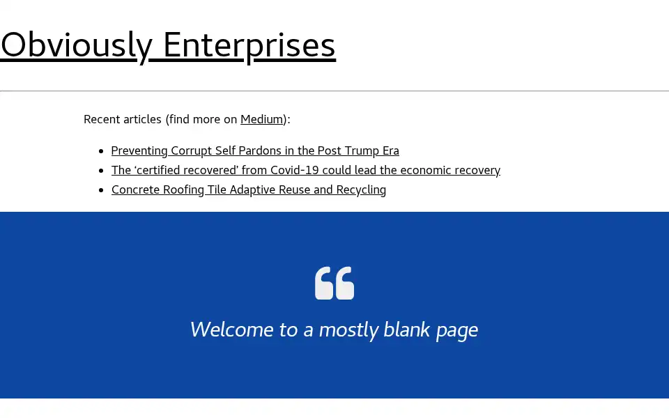 Screenshot of obviously.com