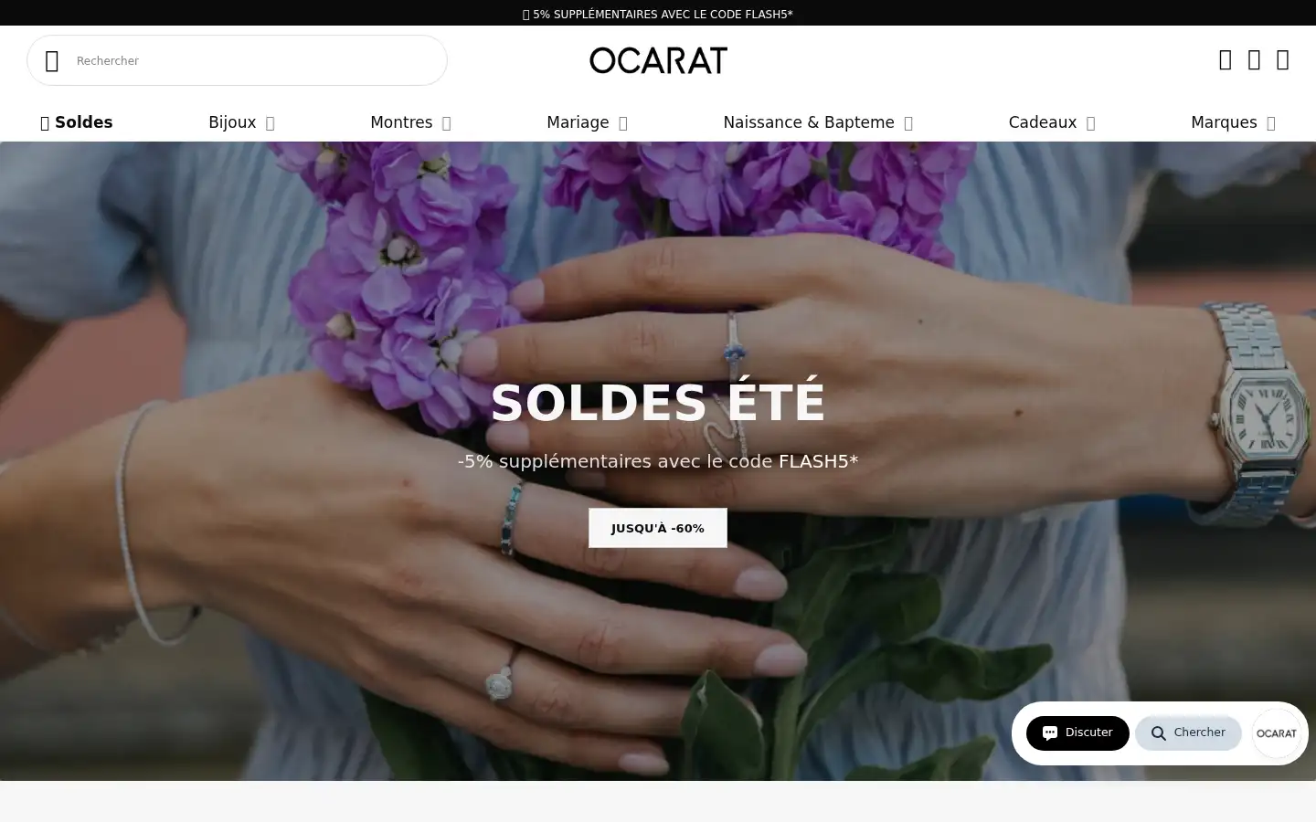 Screenshot of ocarat.com
