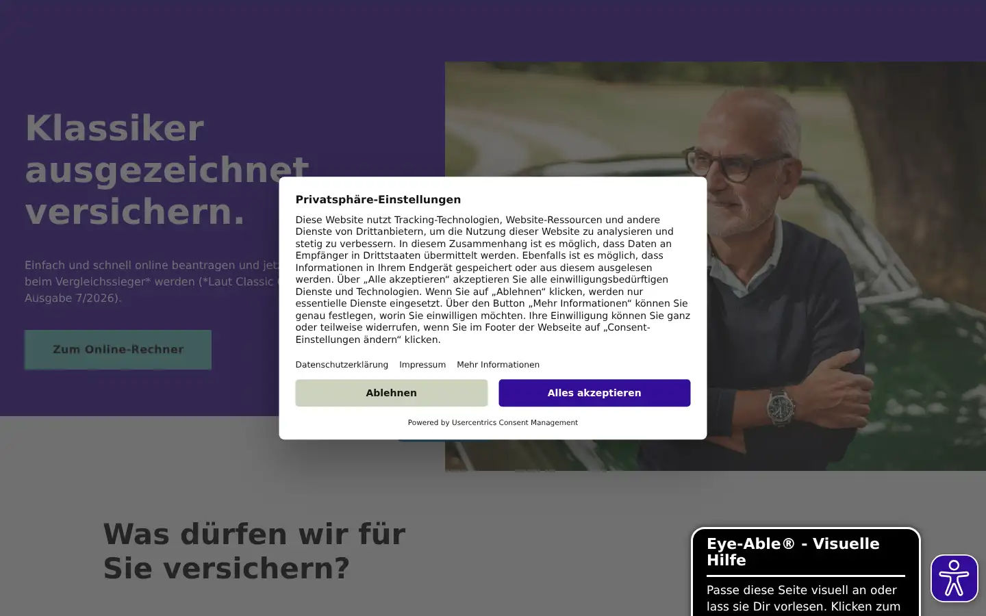 Screenshot of occ.eu