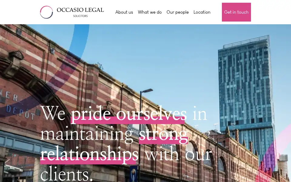 Screenshot of occasio-legal.com