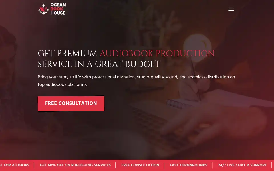 Screenshot of oceanbookhouse.com
