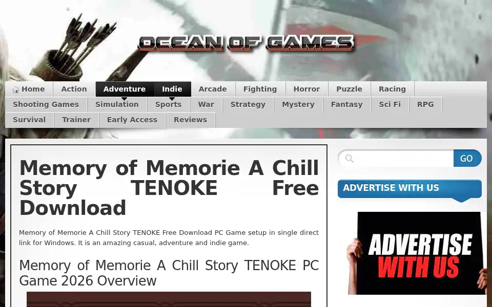 Screenshot of oceanofgames.com