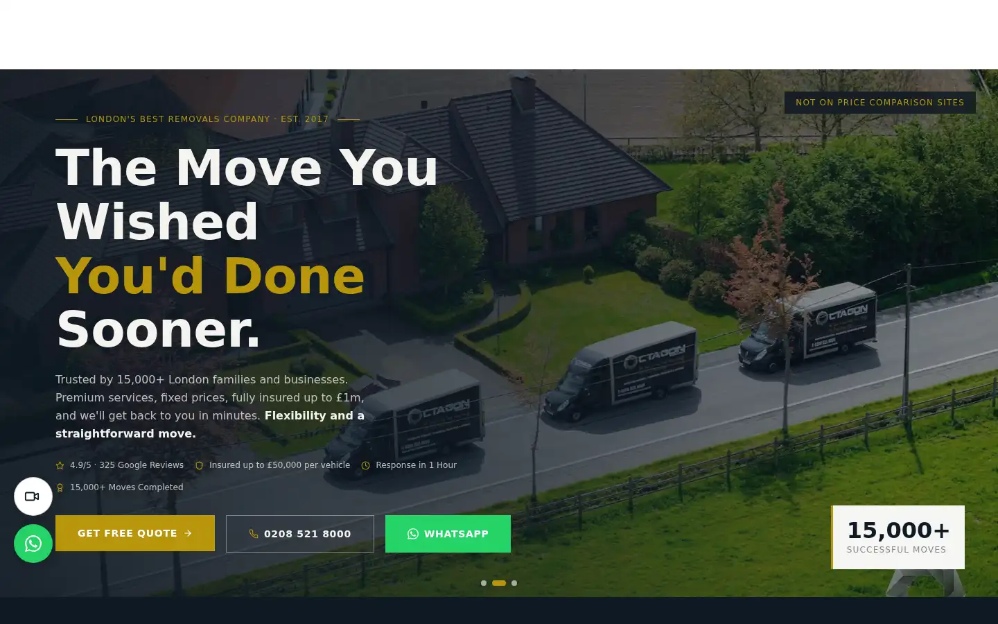Screenshot of octagonremovals.co.uk