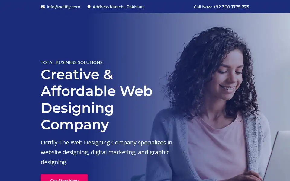Screenshot of octifly.com