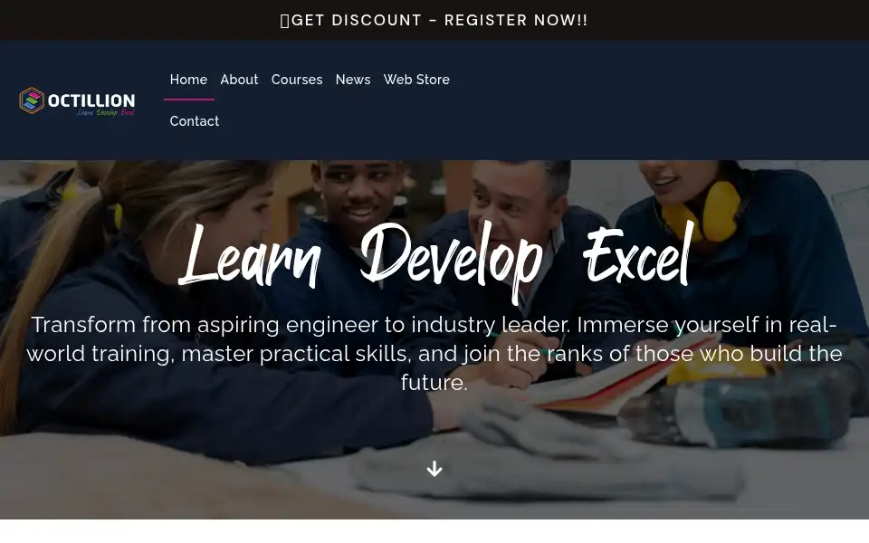 Screenshot of octillion.org.uk