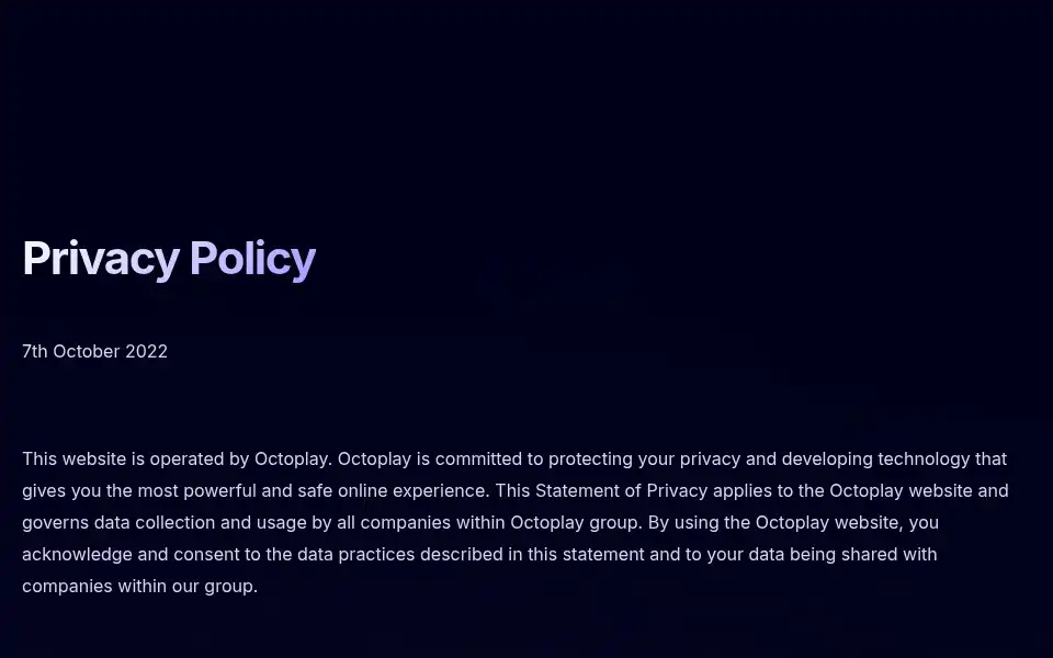 Screenshot of octoplay.com