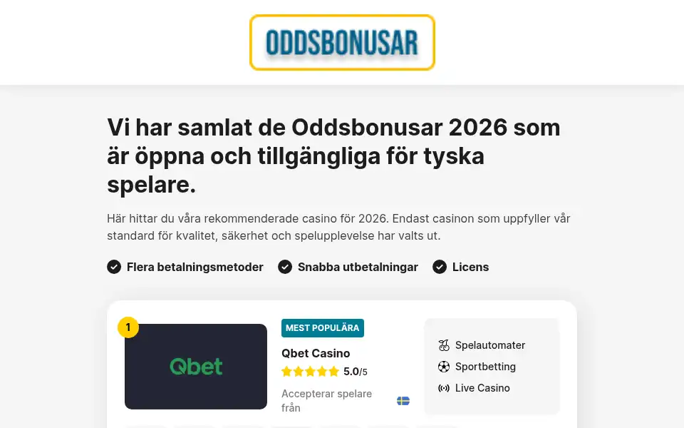 Screenshot of oddbonusar.com