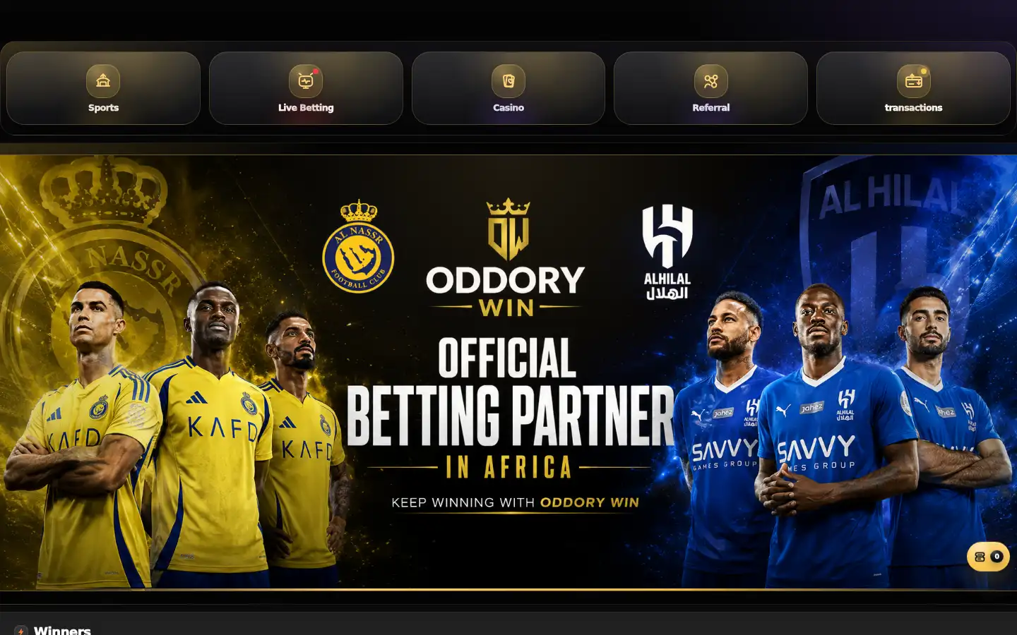Screenshot of oddorywin.site