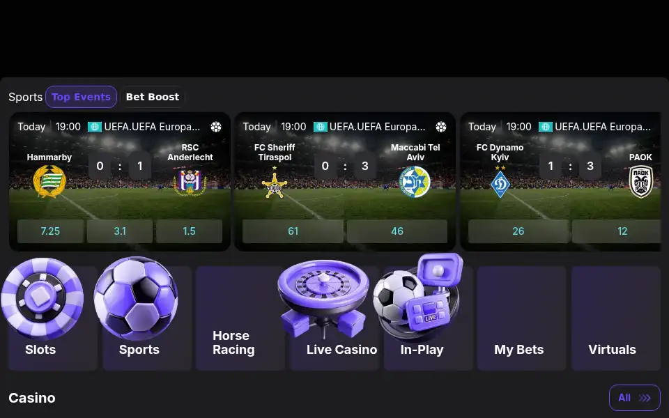 Screenshot of oddson5.com