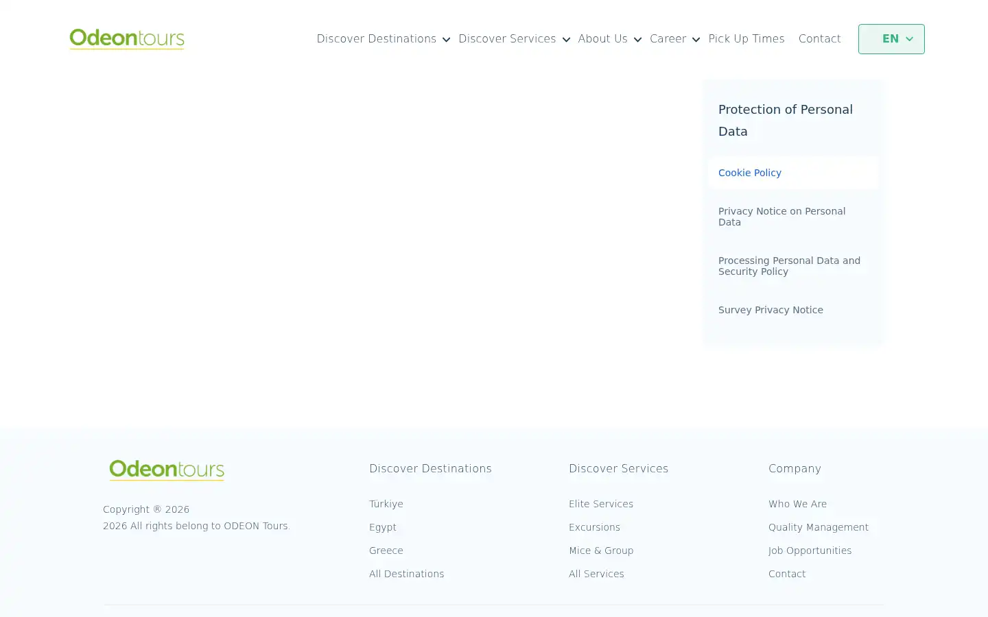 Screenshot of odeontours.com