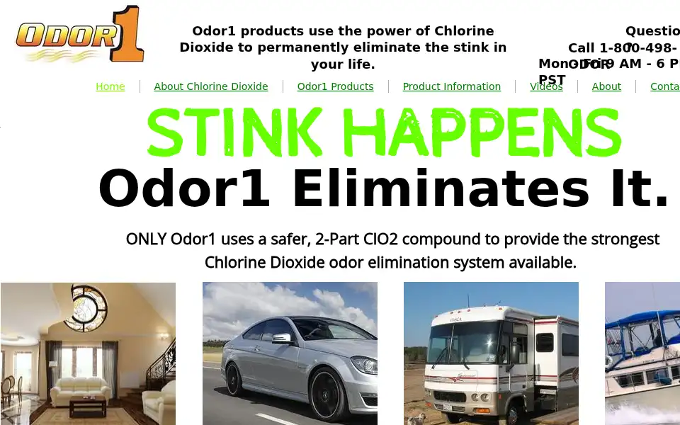 Screenshot of odor1.com