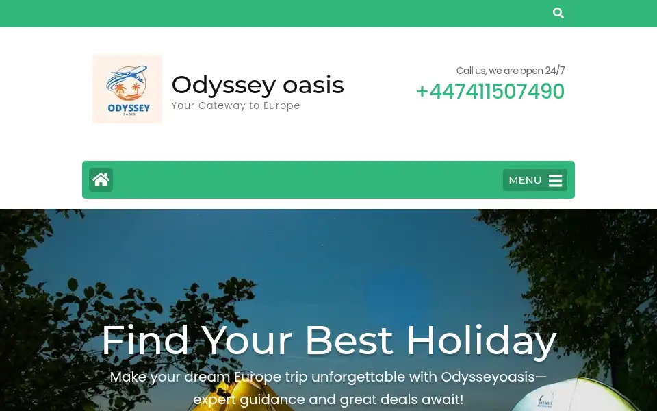 Screenshot of odysseyoasis.org