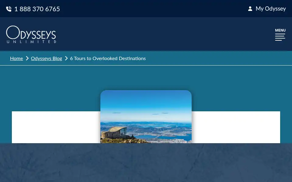 Screenshot of odysseys-unlimited.com